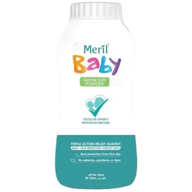 Meril Baby Powder - 100 gm - Rokomari product
